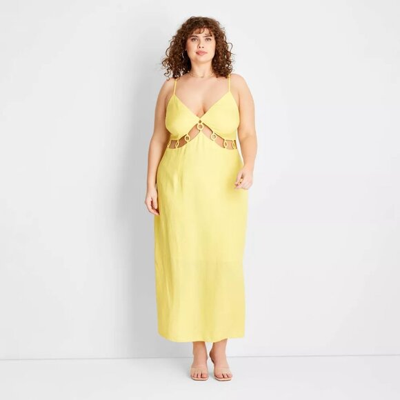 FUTURE COLLECTIVE Dresses & Skirts - NWT Women's Sleeveless Ring Detail Maxi Dress - Future Collective with Jenee Nay